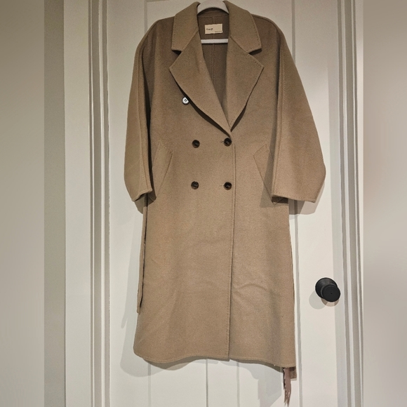 Women's Double-Breasted Coat - Picture 9 of 13